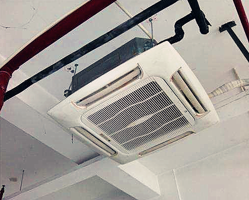 吸顶机安装示范图